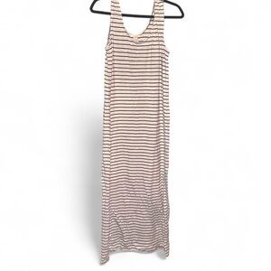 H&M Pink and Black Striped Maxi Dress